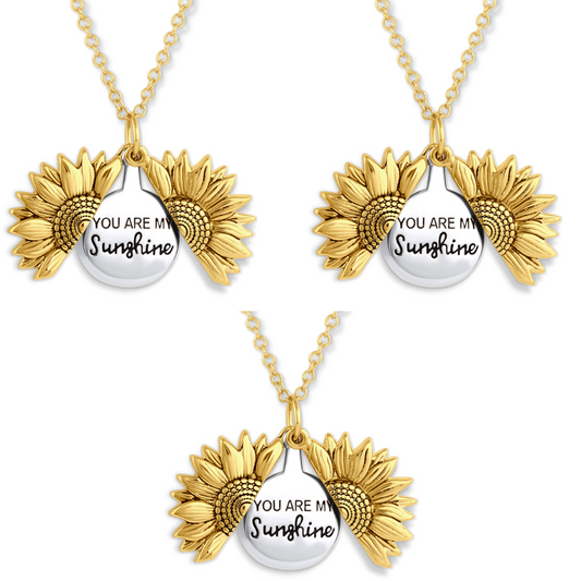 3x Sunflower Necklace